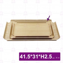 【菊川本味】M718-41   自然風木盤-41.5x31xH2.5cm