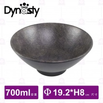 【台灣美耐】AD01006 墨采寬口碗(6入/盒)-700ml
