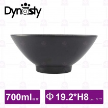 【台灣美耐】AD01006 墨采寬口碗(6入/盒)-700ml