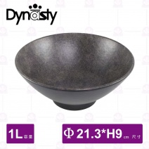 【台灣美耐】AD01007 墨采寬口碗(6入/盒)-1L