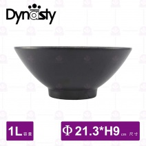 【台灣美耐】AD01007 墨采寬口碗(6入/盒)-1L