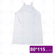 多功能防水魚裙(白/有口袋)-80x115cm(不含肩帶)