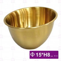 VKG15韓式萬用ST鍍鈦盆(銀)-15xH8cm