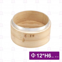 竹蒸籠-層 4吋 Φ12x6cm