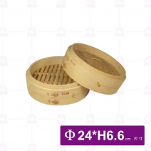 古美加強型竹蒸籠-蓋 8寸