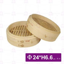 古美加強型竹蒸籠-層 8寸