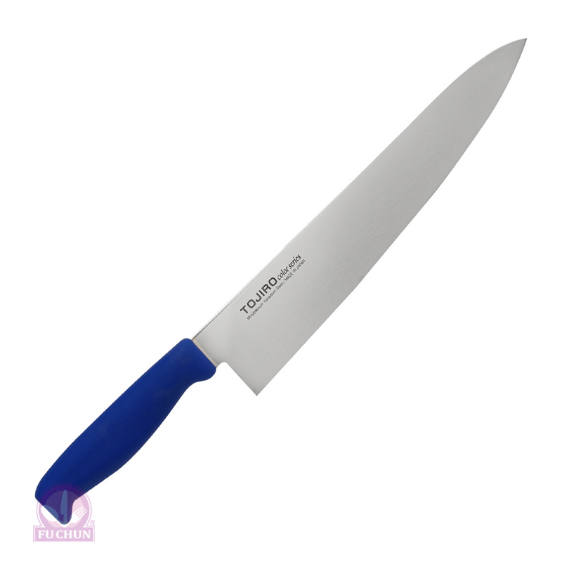 【日本藤次郎】抗菌牛刀藍柄 F-188BL 27cm