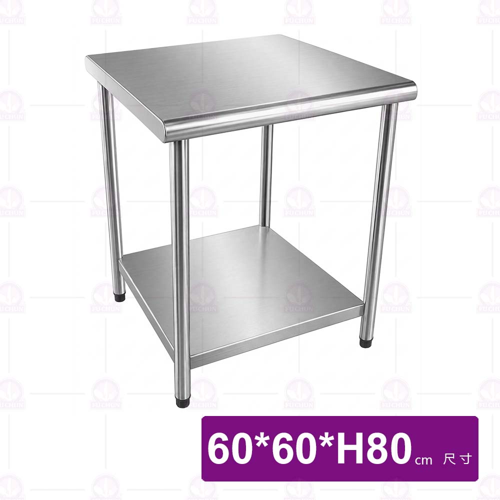 430連面2層工作台2x2尺-60x60xH80cm