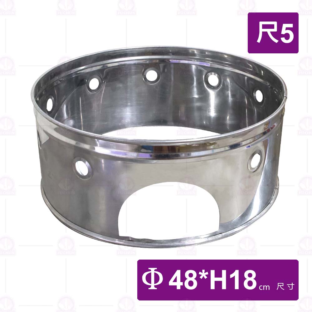 尺5桌上型圓煎盤爐圍-Φ48xH18cm