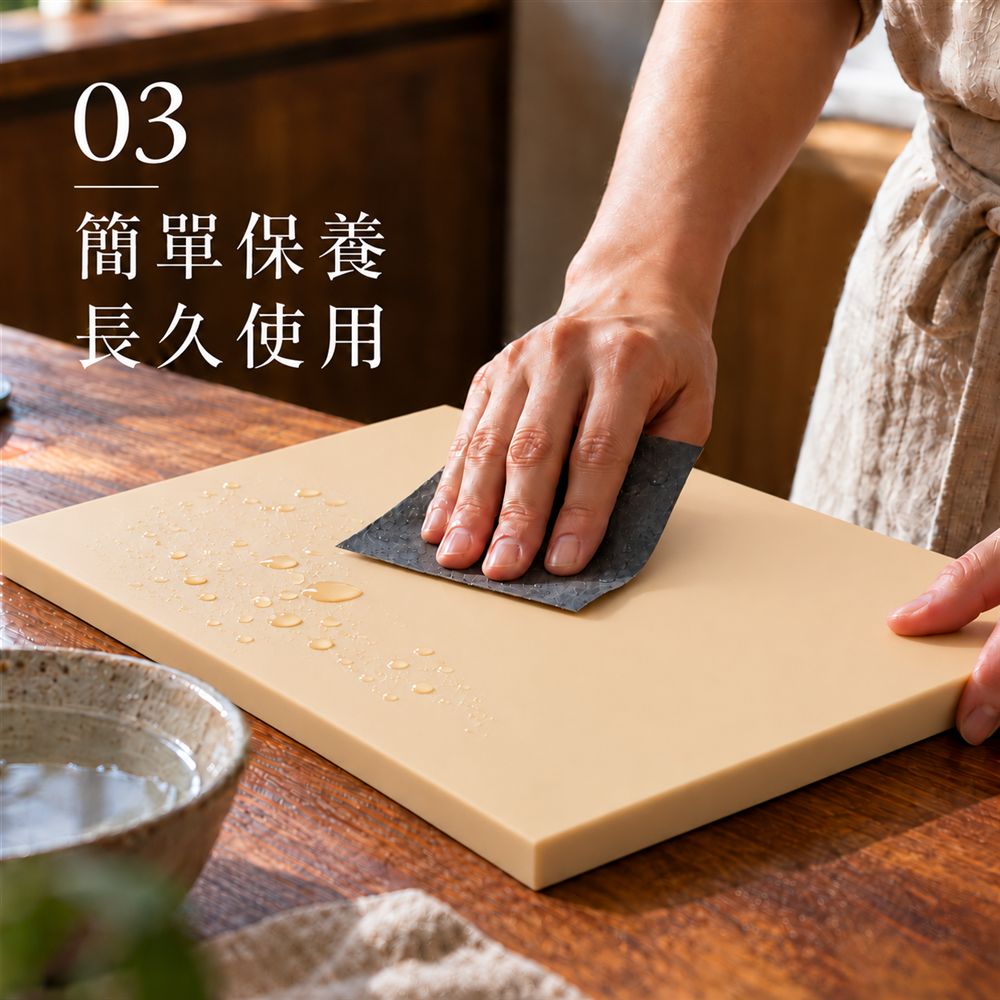 朝日 Cookin'Cut 橡膠砧板 日本製 簡單保養