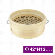 竹蒸籠1.4尺(加厚)-層