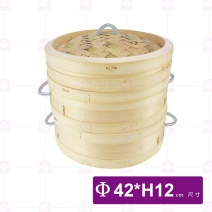 竹蒸籠1.4尺(加厚)-層