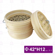 竹蒸籠1.4尺(加厚)-層